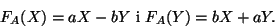 \begin{displaymath}F_A(X)=aX-bY\mbox{ i }F_A(Y)=bX+aY.\end{displaymath}